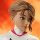 A close-up on the Spider-Gwen Hot Toys collectible figure.